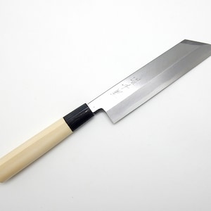 YuiSenri Original Pro Knife/Yasuki White Steel(Shirogami), Chef&#39;s Mukimono Knife  Professional D-shaped Handle