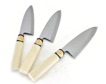 YuiSenri Original High Carbon Japan Steel, Japanese Household Knife, Deba Knife