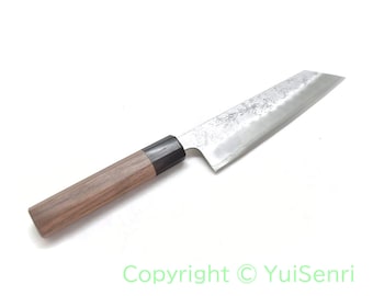 Yoshihiro GINSAN /Silver 3 Stainless, Chef's Bunka 170 mm/6.7"  Nashiji Finish, Octagonal Walnut Handle