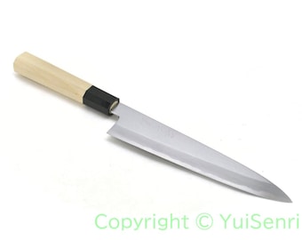 YuiSenri Original White Steel #2  Gyuto/Chef's Knife with Octagonal Magnolia Handle, forged by Satoshi Nakagawa