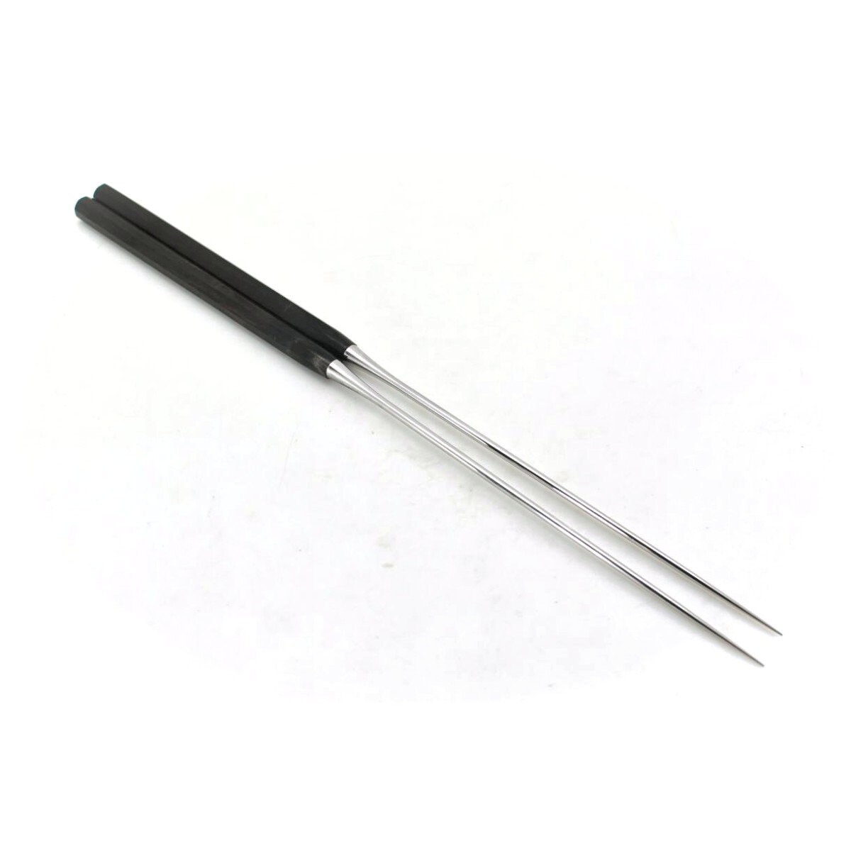 YuiSenri Japanese Chef's tool, "MORIBASHI" Chopsticks,Stainless Steel tip, Octagonal Ebony Handle
