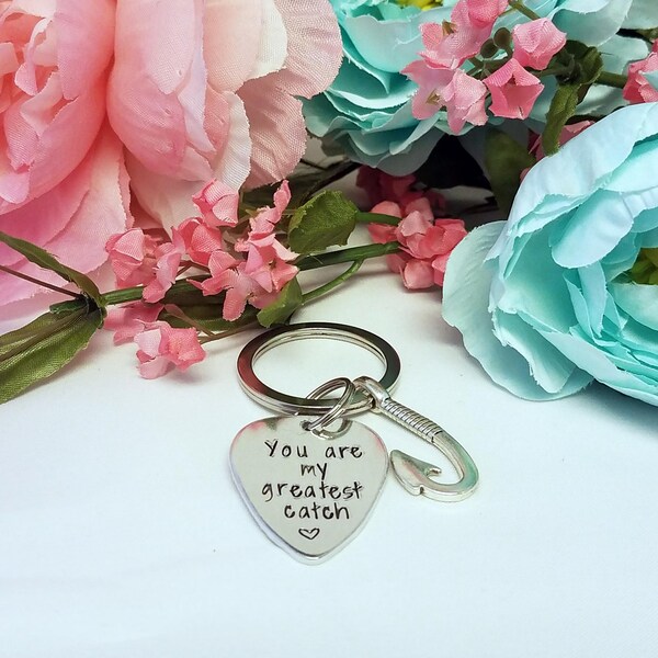 You are my greatest catch, fishing keychain, boyfriend keychain, fiance keychain, husband keychain