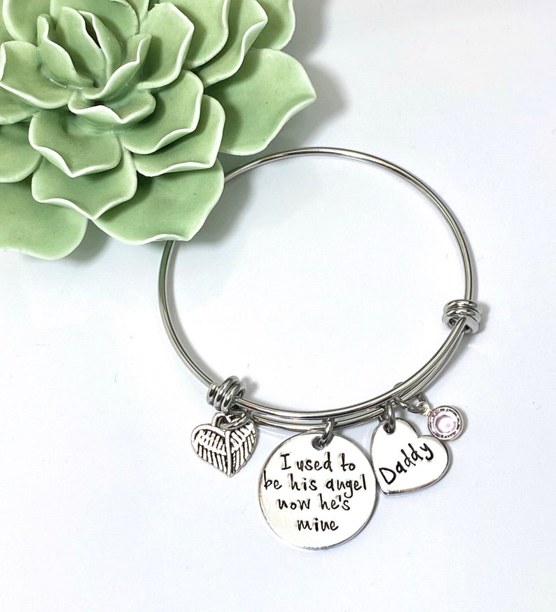 Dad Memorial Bangle Memorial Jewelry Loss of Father in Etsy