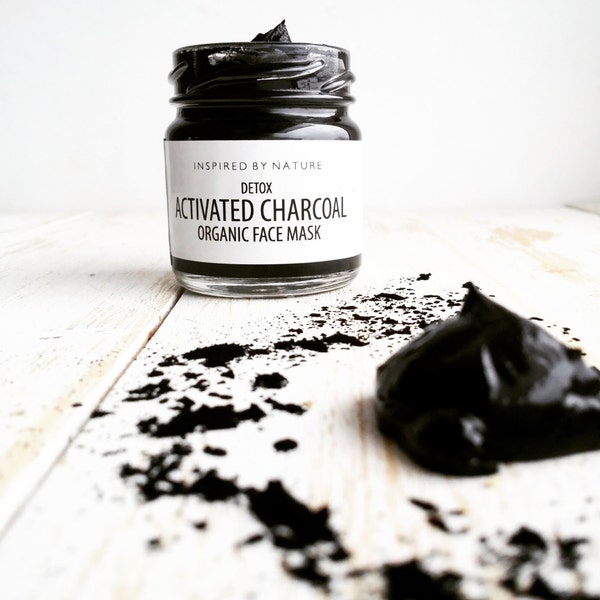 Activated Charcoal gezichtsmasker, Detox Mask, gezichtsmasker voor Acne, actieve kool masker, Acne masker, masker van Tea Tree, lavendel masker,