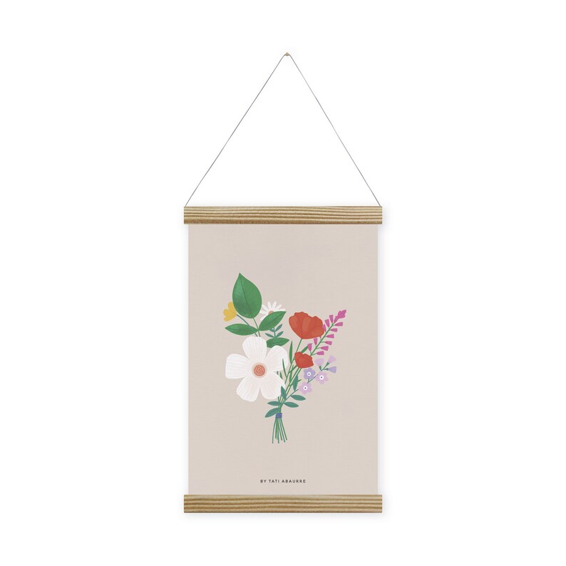 Woodstrip Bouquet Wildflowers sheet