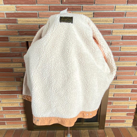 Mens 1970s Corduroy Trucker Jacket Sherpa Line Wr… - image 9