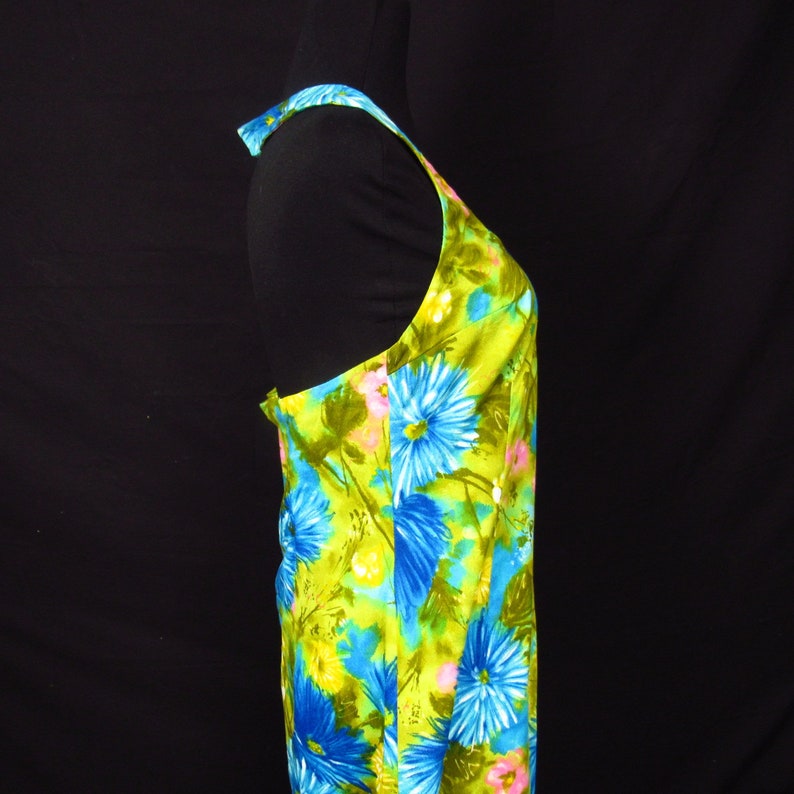 Vintage Barkcloth Maxi Dress