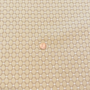 BTY Beige Geometric Jacquard Fabric Interior Decor