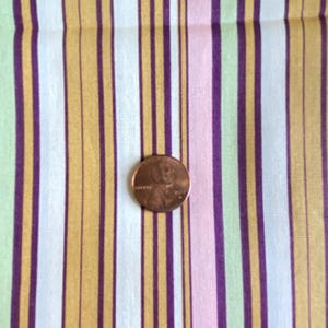 BTY Vertical Striped Fabric Pastel Quilting Cotton