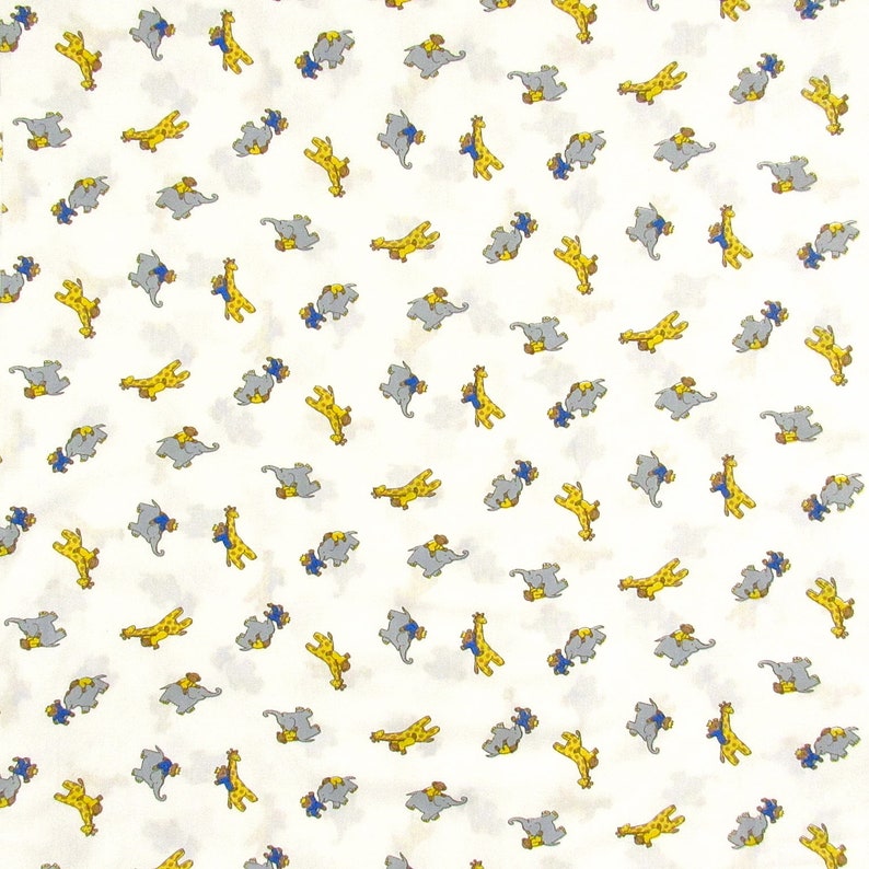 5.6 Yards Vintage Novelty Zoo Fabric
