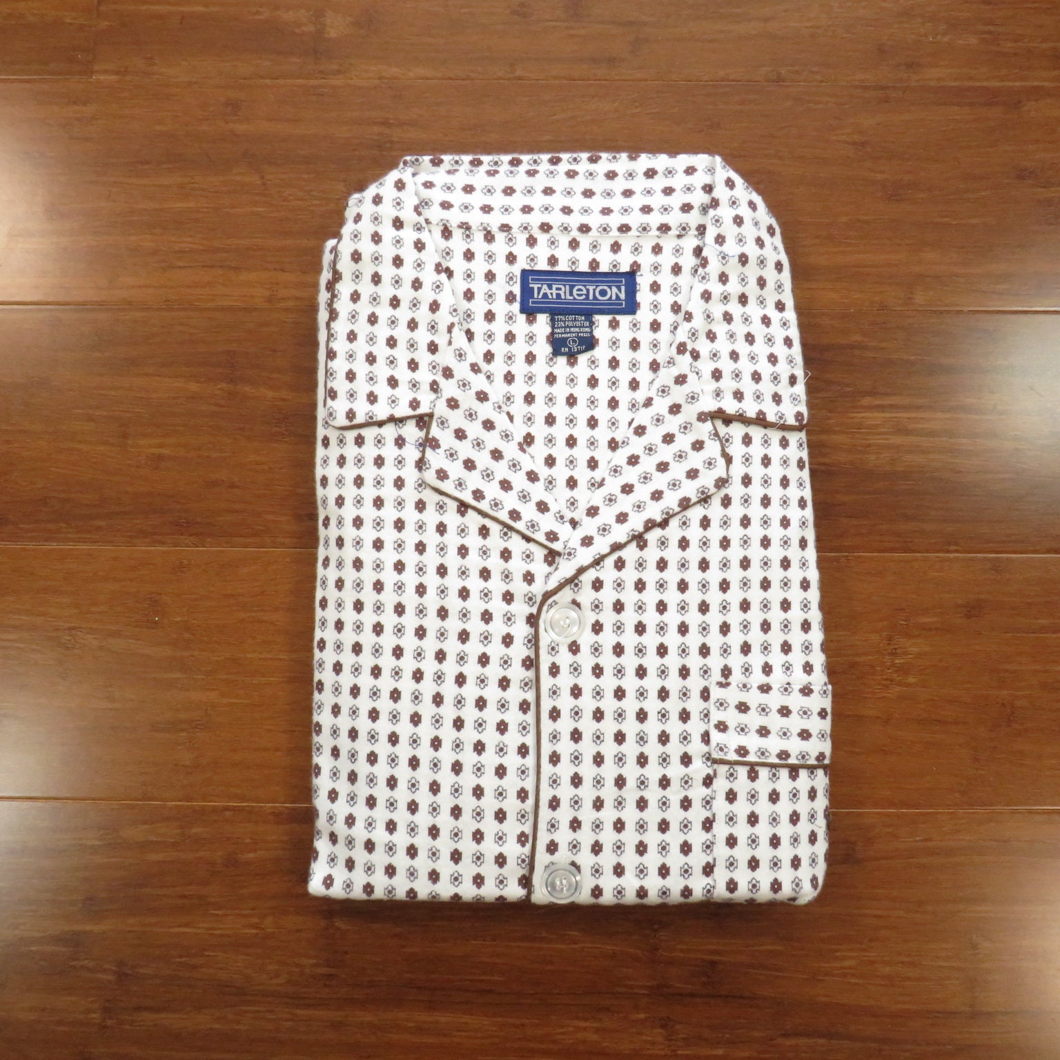 1960S Foulard Printed Cotton Men's Pajamas Set For Sale at 1stDibs