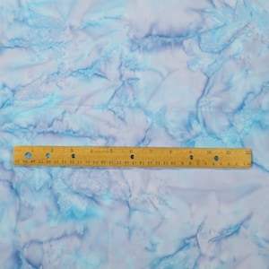 1.8 YD Purple Blue Cotton Batik Fabric