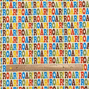 1.6 YD Roar Robert Kaufman Fabric Multicolor Cotton