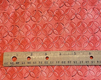1.8 YD Dusty Coral Geometric Fabric Quilting Treasures Cotton