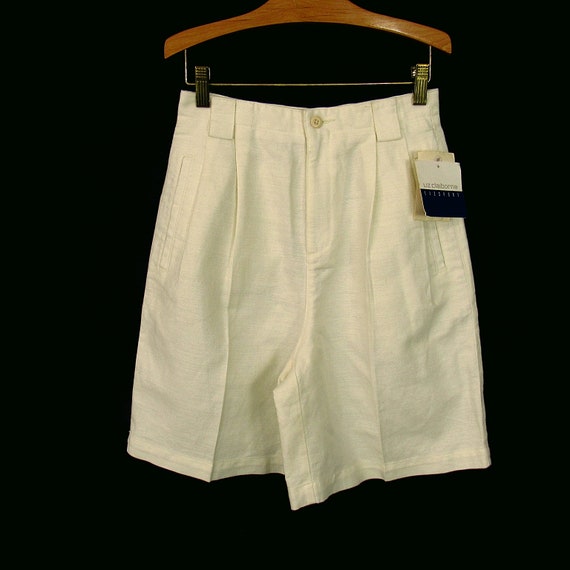 Vintage Bermuda Shorts Linen Blend New w/ Tags