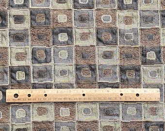 BTY Brown Gray Geometric Decor Upholstery Fabric