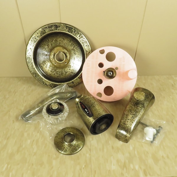 Antique Brass Tub and Shower Faucet - Etsy