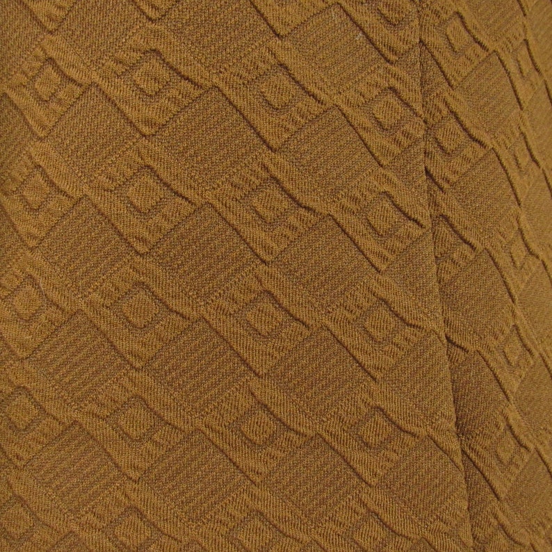 Brown 1970s Double Knit Polyester Vest Size Medium to Large