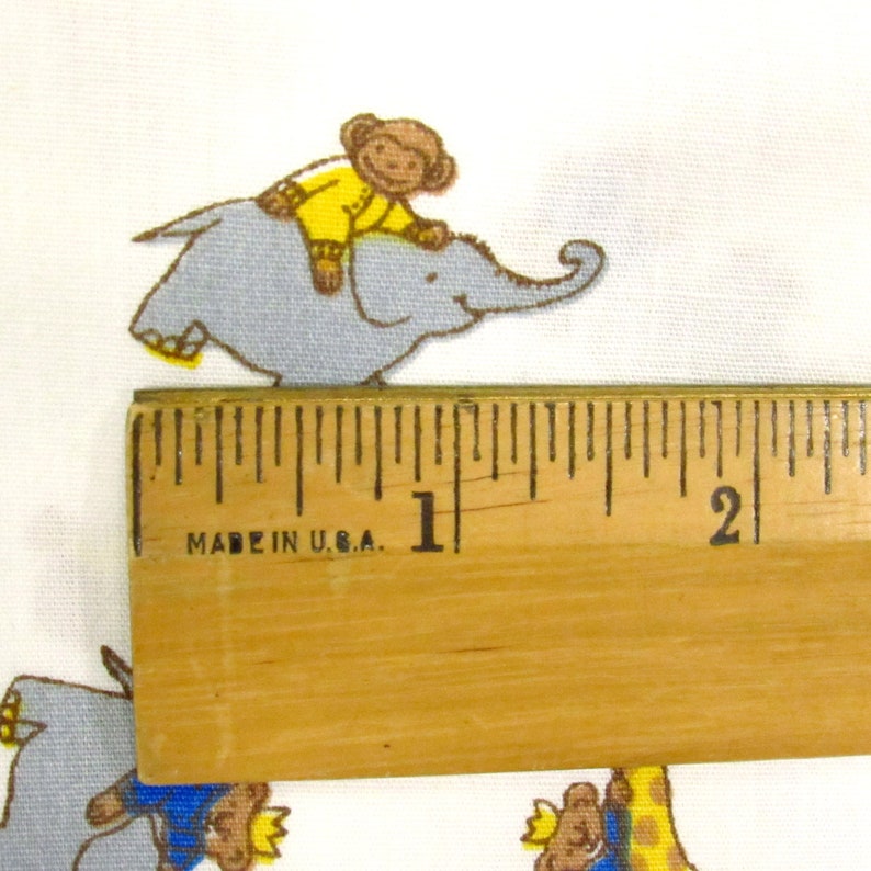 5.6 Yards Vintage Novelty Zoo Fabric