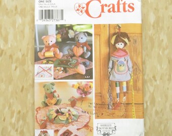 Uncut Novelty Doll Bears Sewing Accessories Pattern Simplicity