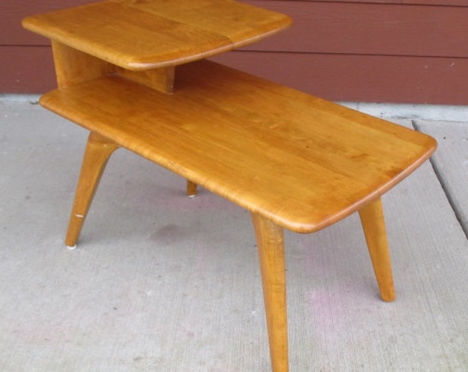 Heywood Wakefield M 308 Stepend Table Etsy