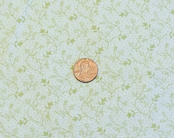 BTY Ditsy Floral Fabric Soft Green Cotton Print