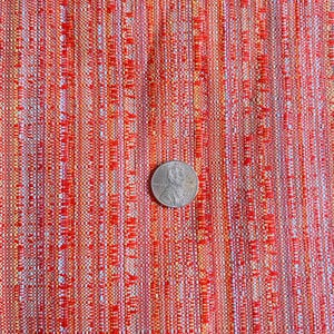 BTY Orange Woven Upholstery Fabric Heavy Weight
