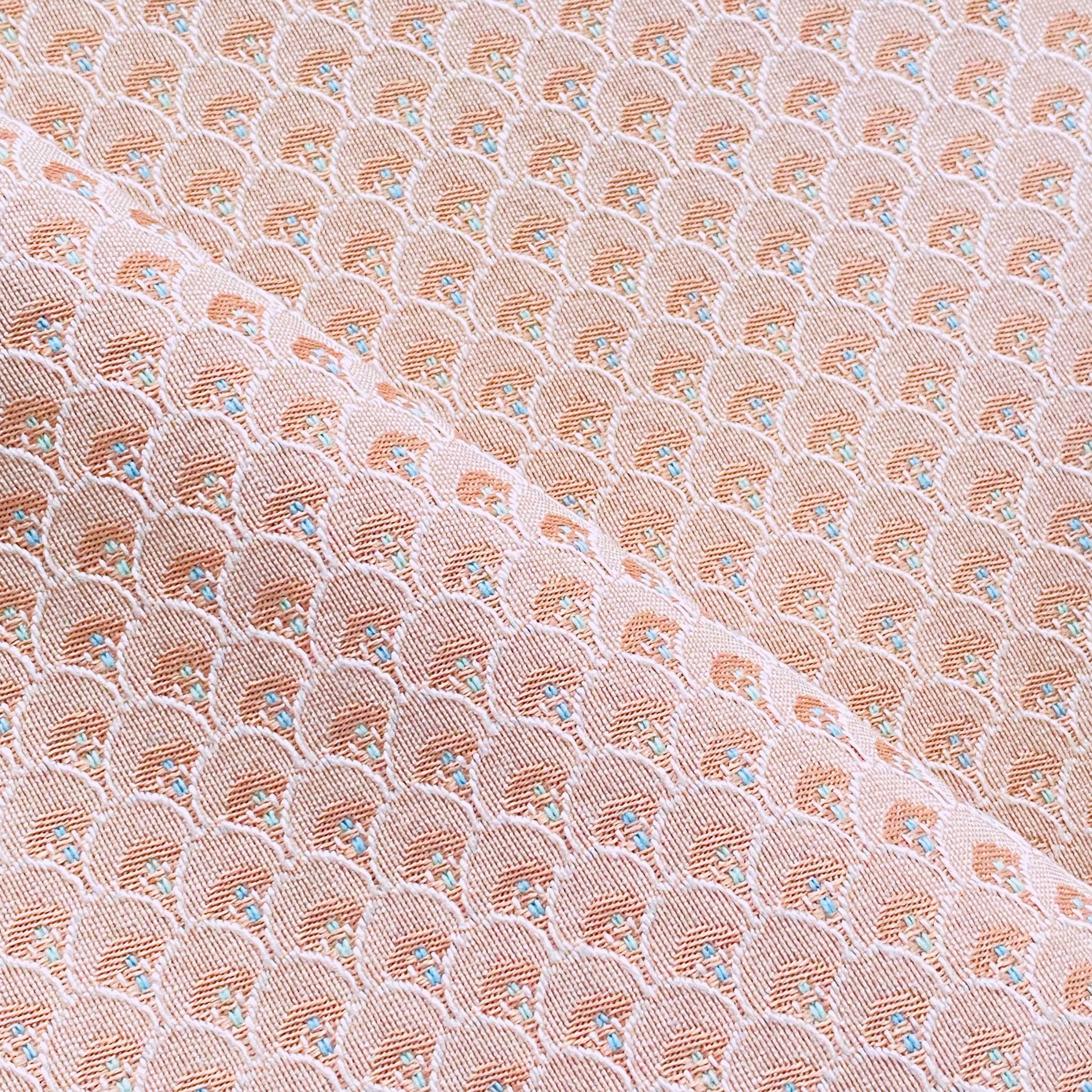 BTY 1980s Geometric Decor Upholstery Fabric Peachy Pink