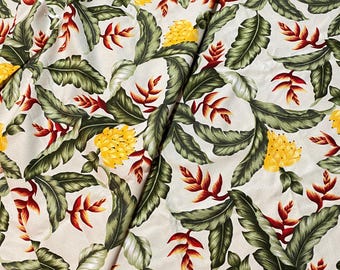 BTY Tropical Decor Upholstery Fabric Plantain Tree