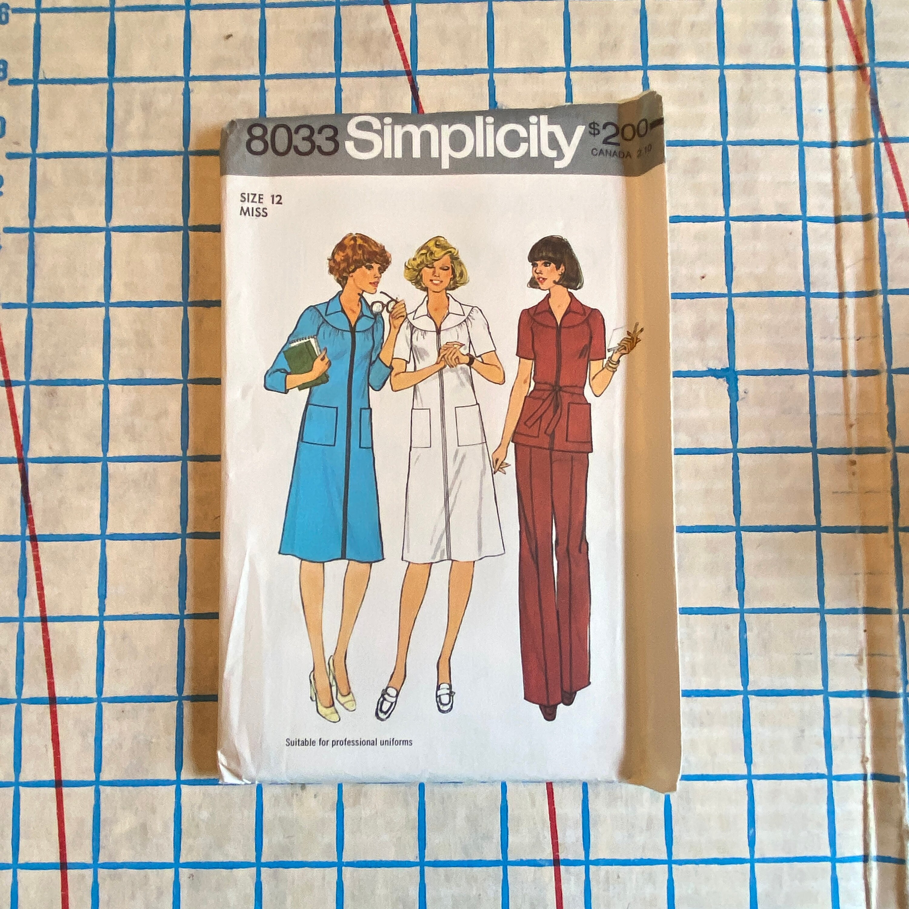 Uncut 1970s Dress Coord Pattern Size 12 Simplicity 8033 - Etsy