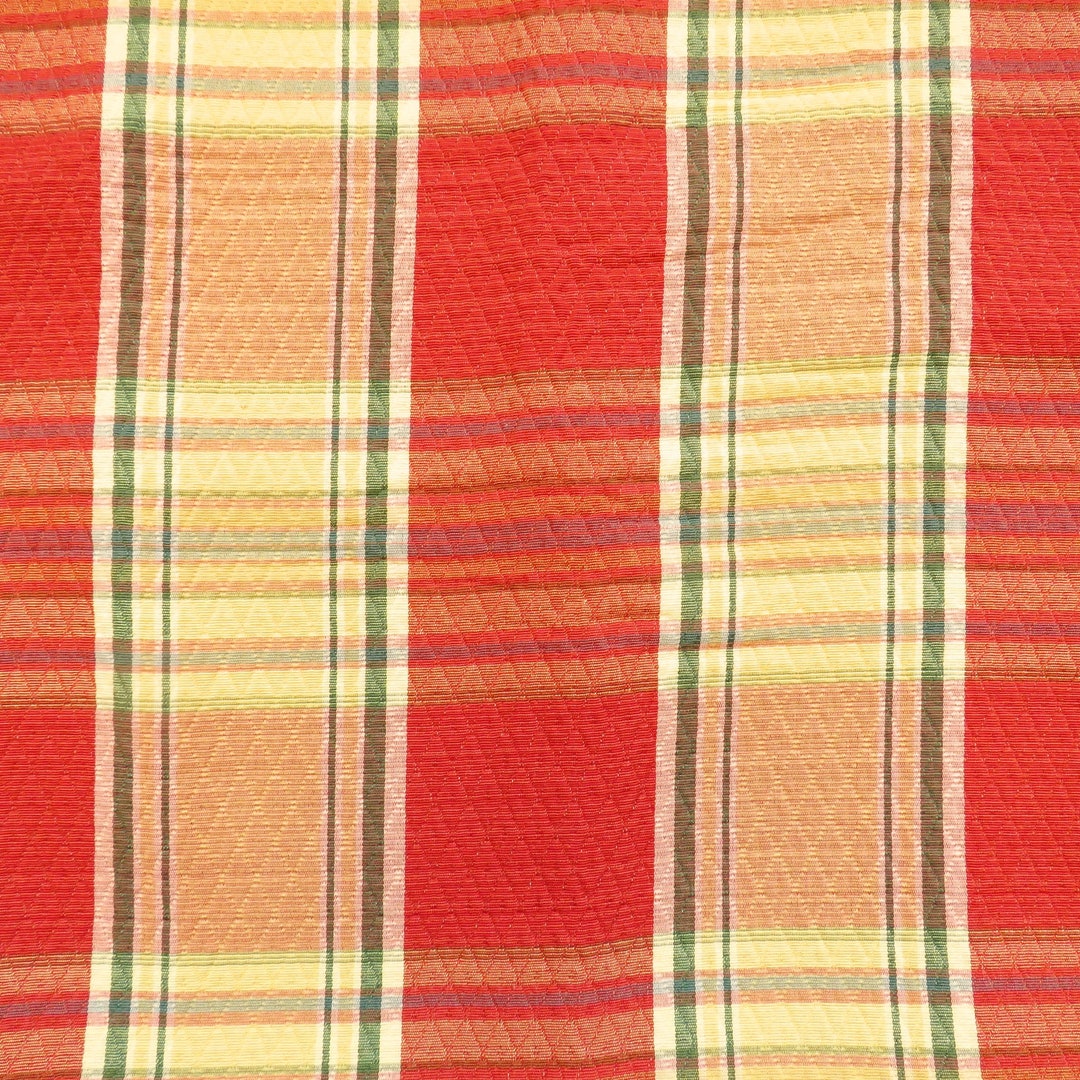 Burnt Orange Maiz Yellow Upholstery Fabric 1.2 YD Etsy UK