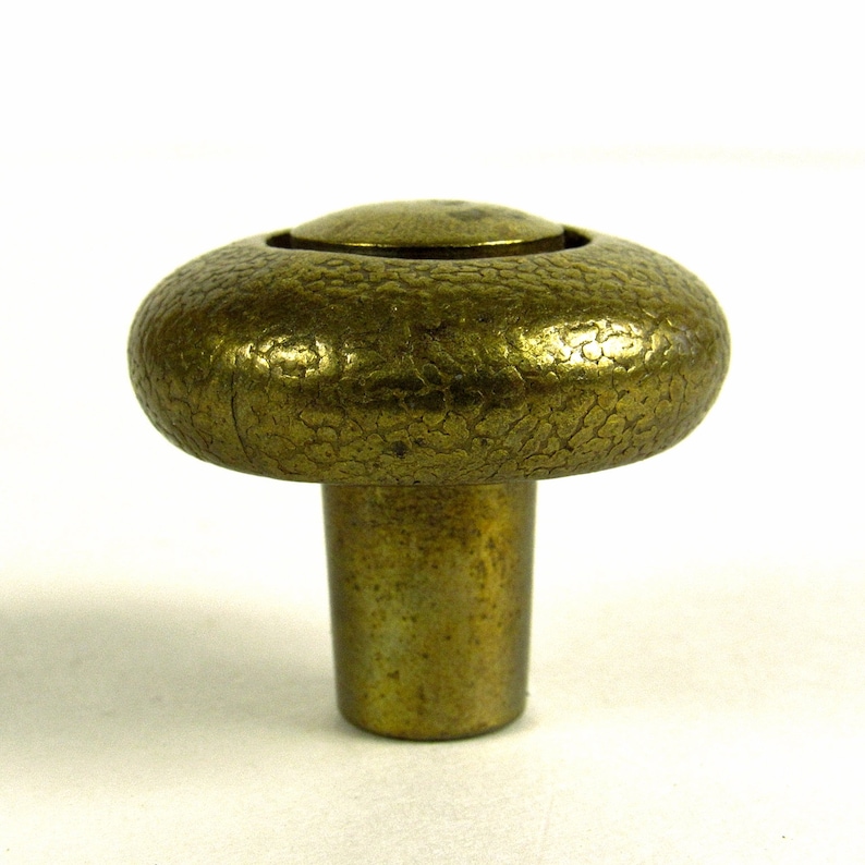 Hammered Brass Tone Retro Pull Knob