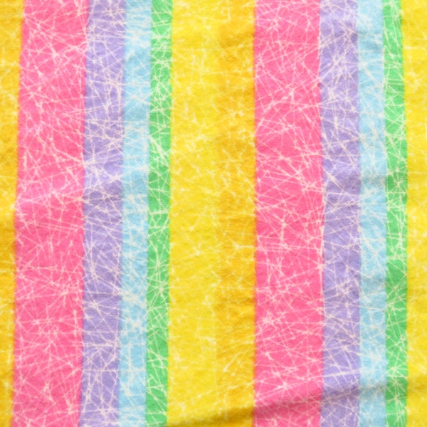 Pastel Stripe Flannel Fabric BTY