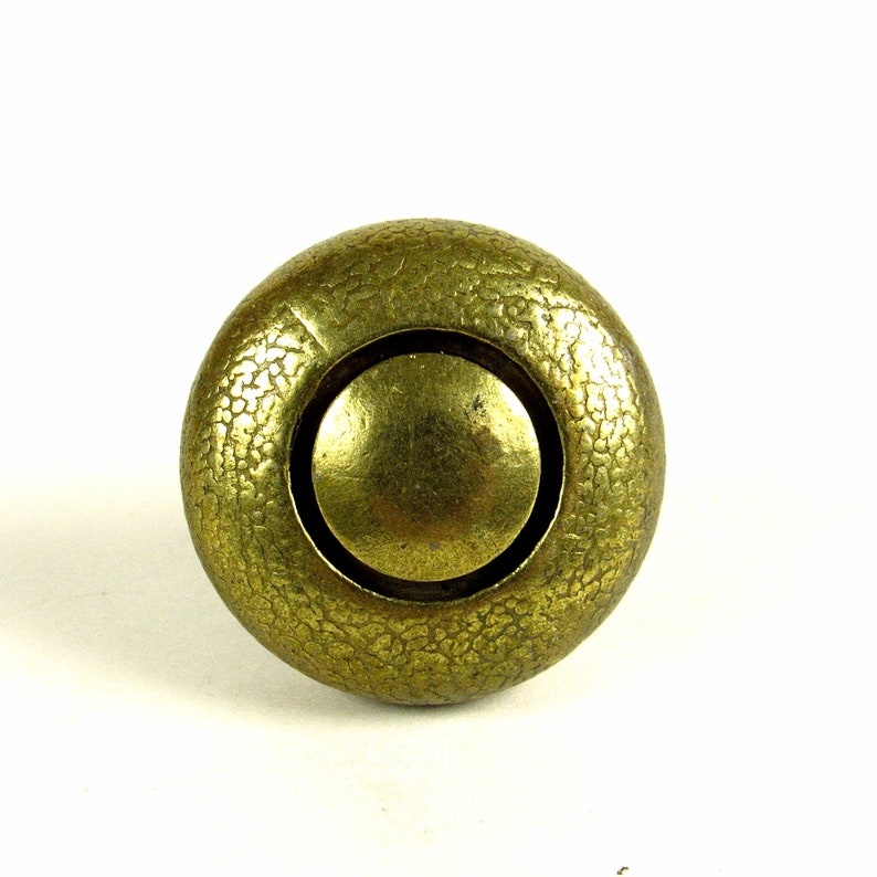 Hammered Brass Tone Retro Pull Knob