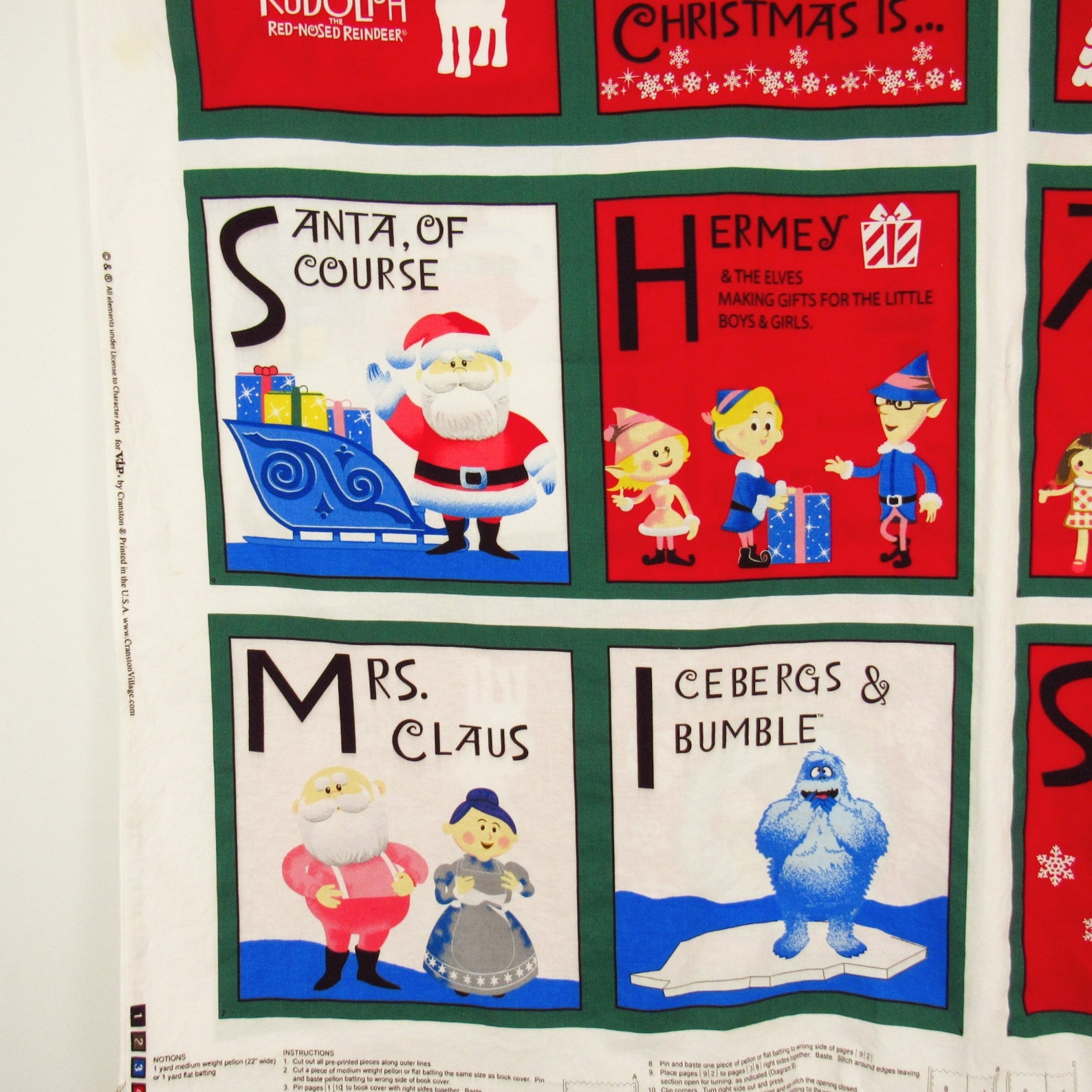 Jahr ohne Weihnachtsmann Stoff Panels geschnitten N Nähen | Etsy