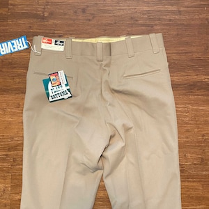 Mens NWT 1970s Double Knit Polyester Pants Actual 37x41