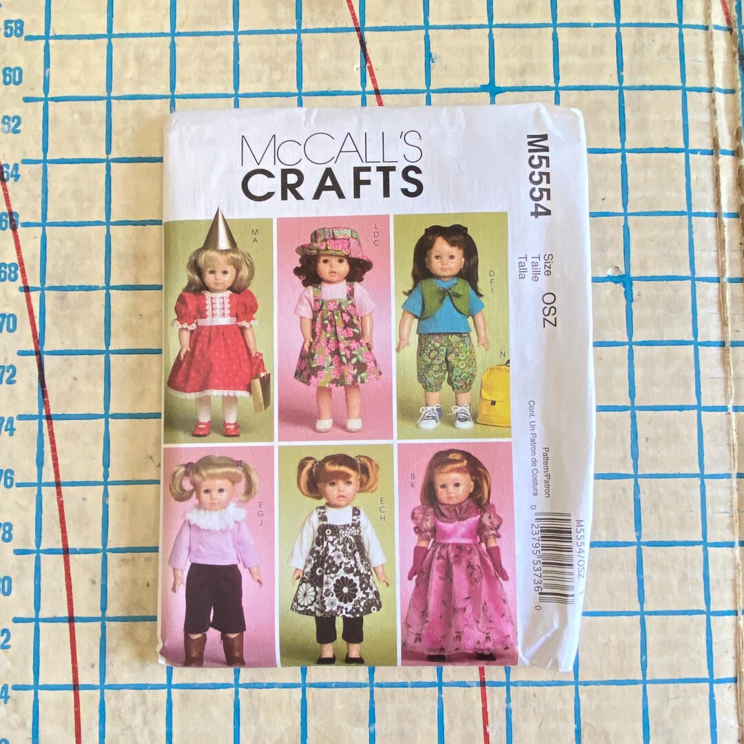 Pattern M5554 Uncut Pattern Clothing Pattern for 18
