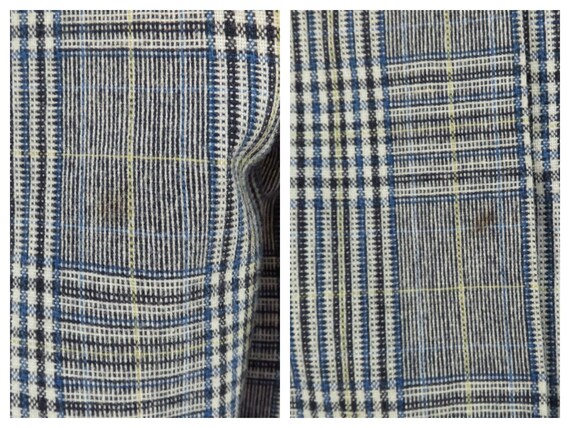 Mens Wool 1970s Blue Plaid 3 Piece Suit Size 38R - image 9