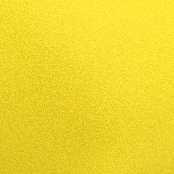 1.7 Yards 1970s Vintage Polyester Fabric Lemon Yellow