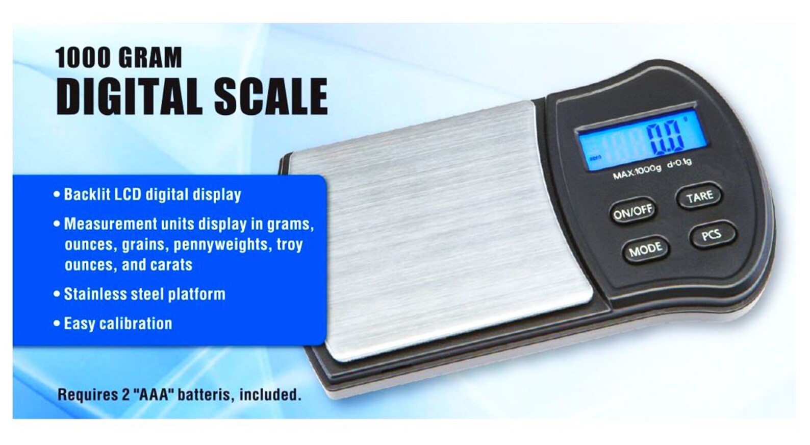 CENTECH Digital SCALE 60332 0.01 Gram to 1000 Grams Overall Etsy