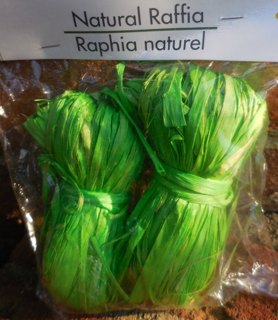 Floral Garden Natural Raffia 2 Oz Bags Green 1509 Decorating Etsy