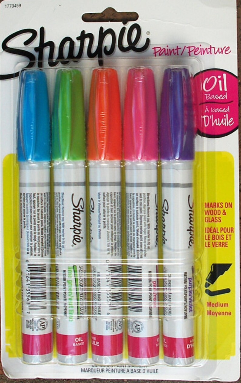 SHARPIE OIL BASED 1770459 Permanent Valveaction Paint Markers Etsy