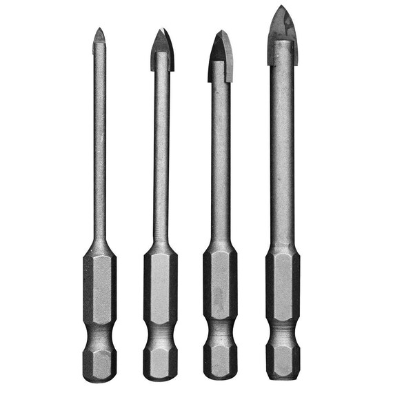 GLASS and TILE Bit Ryobi 4-piece Steel 