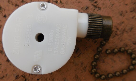 Zing Ear Ze 208s Pull Chain Replacement Switch 3 Speed Ze208s Antique Brass Finish Ceiling Fan Control 6z2d E