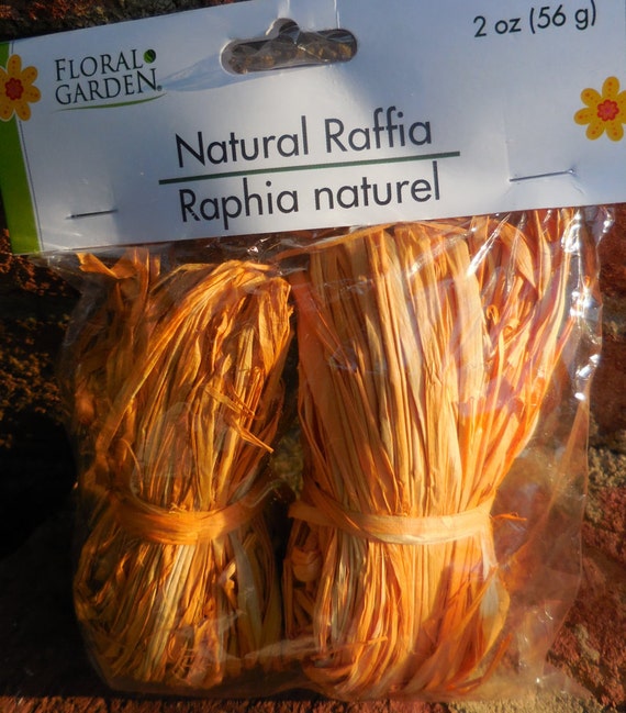 Floral Garden Natural Raffia 2 Oz Bags Orange Decorating Etsy