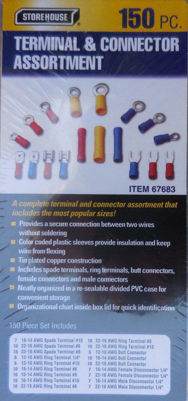 Terminal and Connector Set 150 Pc Industrial Quality - Etsy