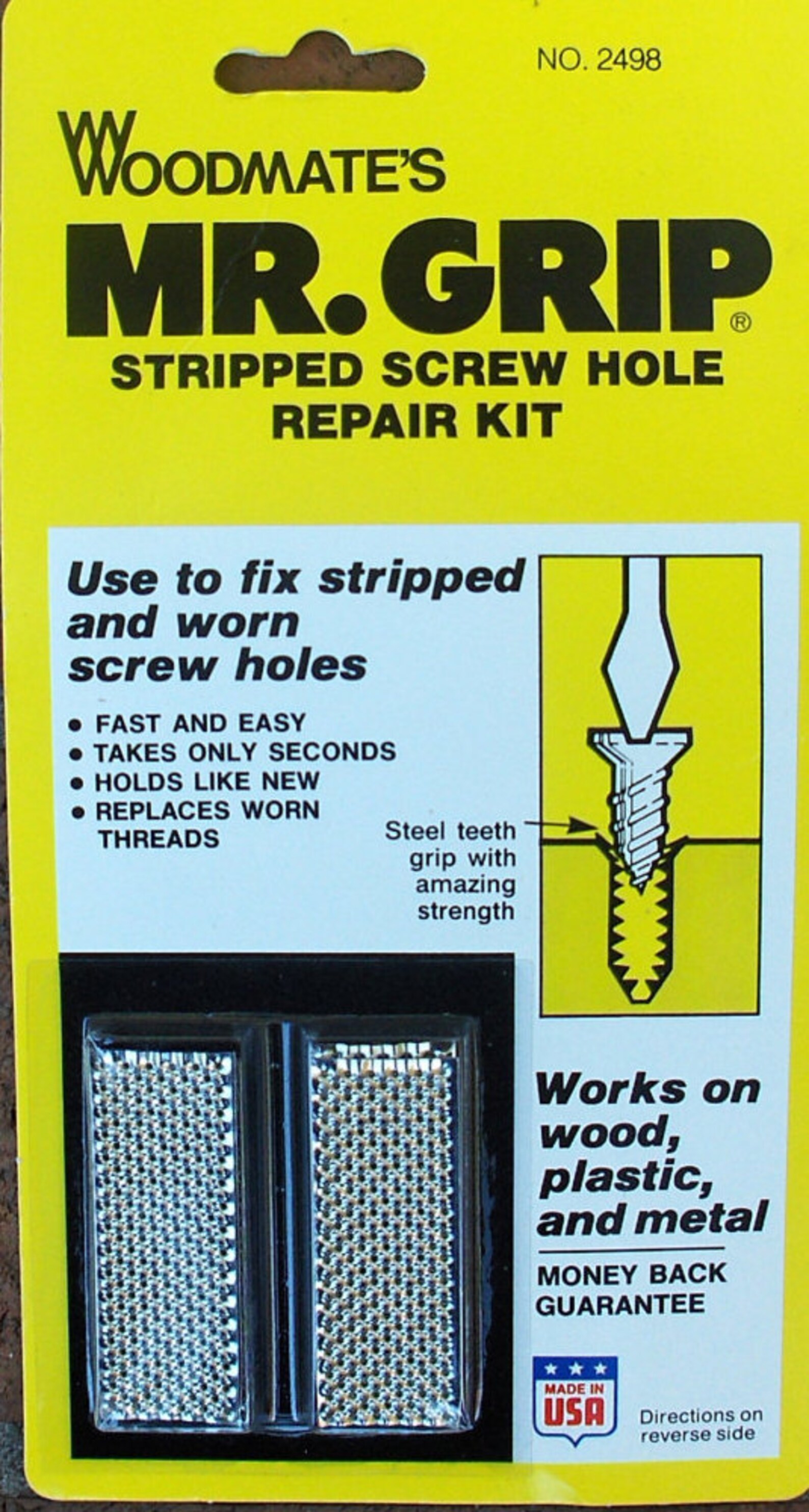 WOODMATE'S Mr GRIP SCREW Hole Repair Kit 2498 Fix Stripped Etsy