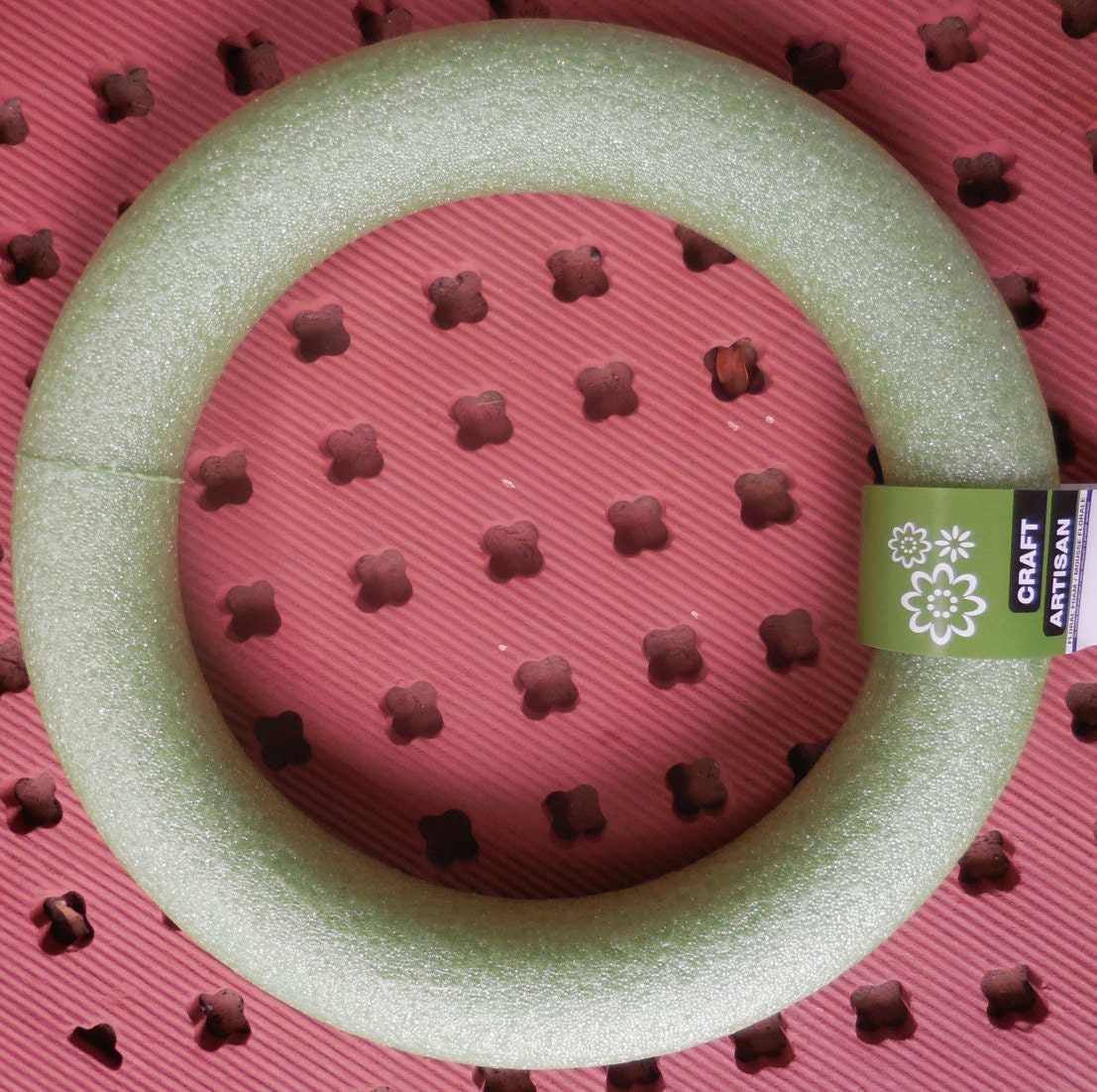 FLORAL RING CRAFT Artisan 9.8in od 7 in id Round Hard finish Etsy