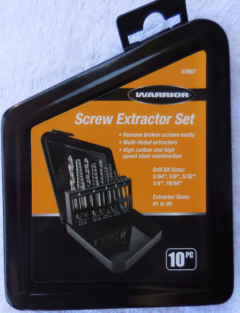 SCREW EXTRACTOR Set Warrior 63981 Remove Broken Screws Easily Etsy