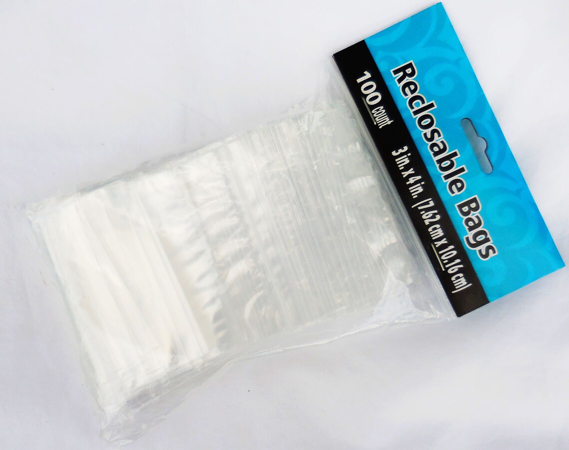 BAGS PLASTIC RECLOSABLE craft storage 3in x 4in 7.62cm X Etsy